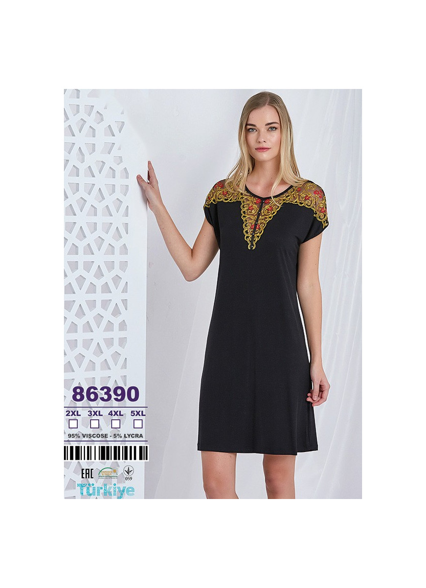 Caroline 86390 Nightdress (2XL+3XL+4XL+5XL) — Turkish textile wholesale