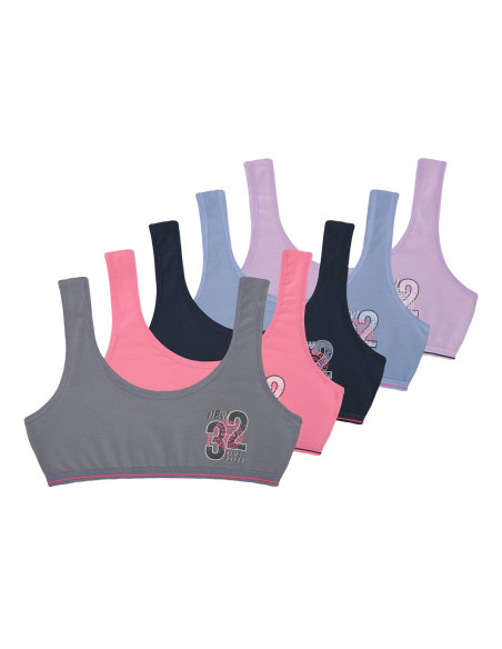 Donella 6071PB21 Assorted 10-Pack Bra — Turkish textile wholesale