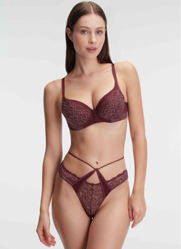 Anil 4839 Cherry Bra and Briefs Set — wholesale from Turkey