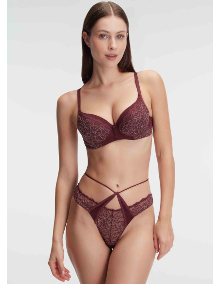 Anil 4839 Cherry Bra and Briefs Set — wholesale from Turkey