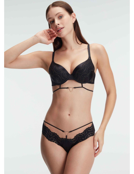 Anil 4842 BLACK Bra and Briefs Set — Istanbul wholesale supplier