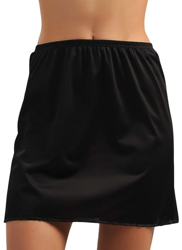 Anil 0615 BLACK Slip or Petticoat — Turkish factory wholesale