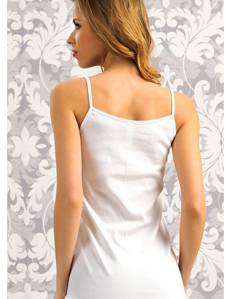 Anil 8547 WHITE Tank Top — direct Turkish factory supply