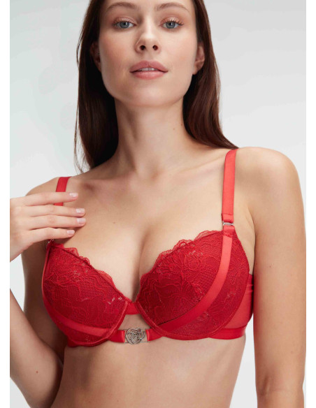 Anil 4841 RED Bra and Briefs Set — Turkish factory wholesale