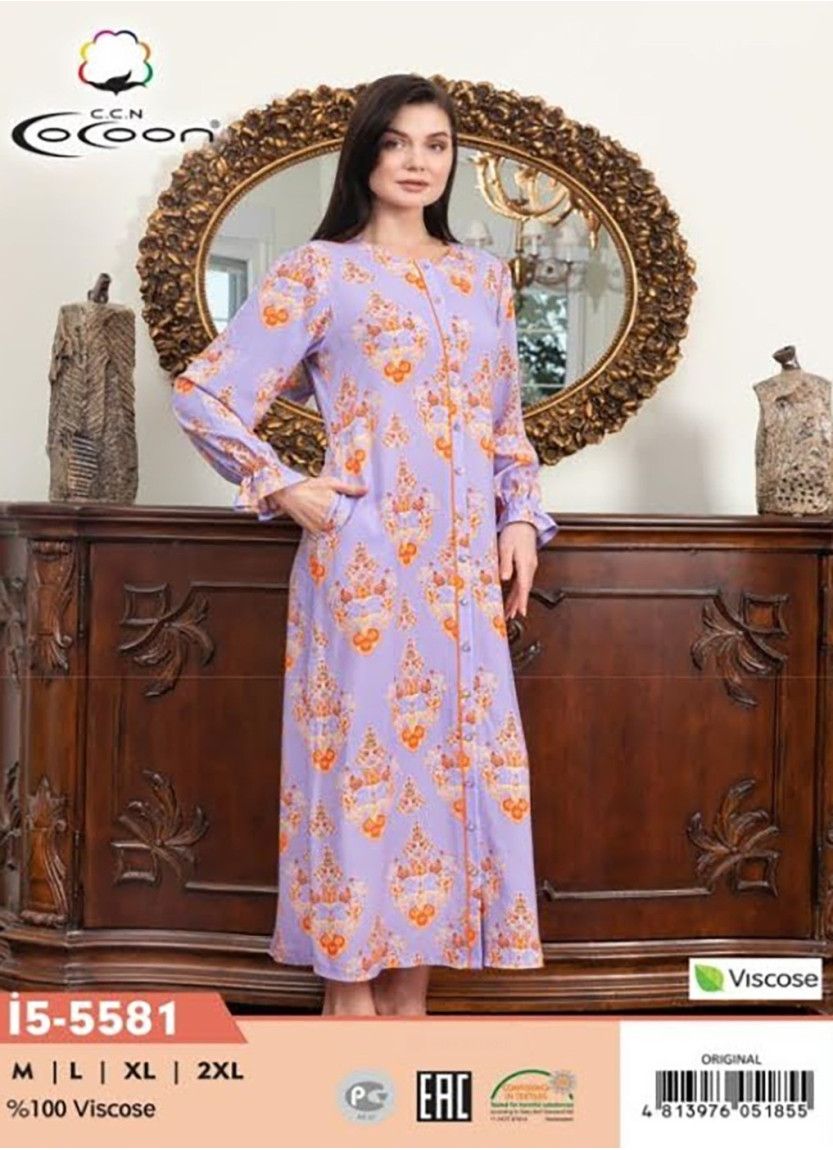 CCNİ5-5581_ORI Women's Robe (M+L+XL+2XL) — Turkish factory wholesale