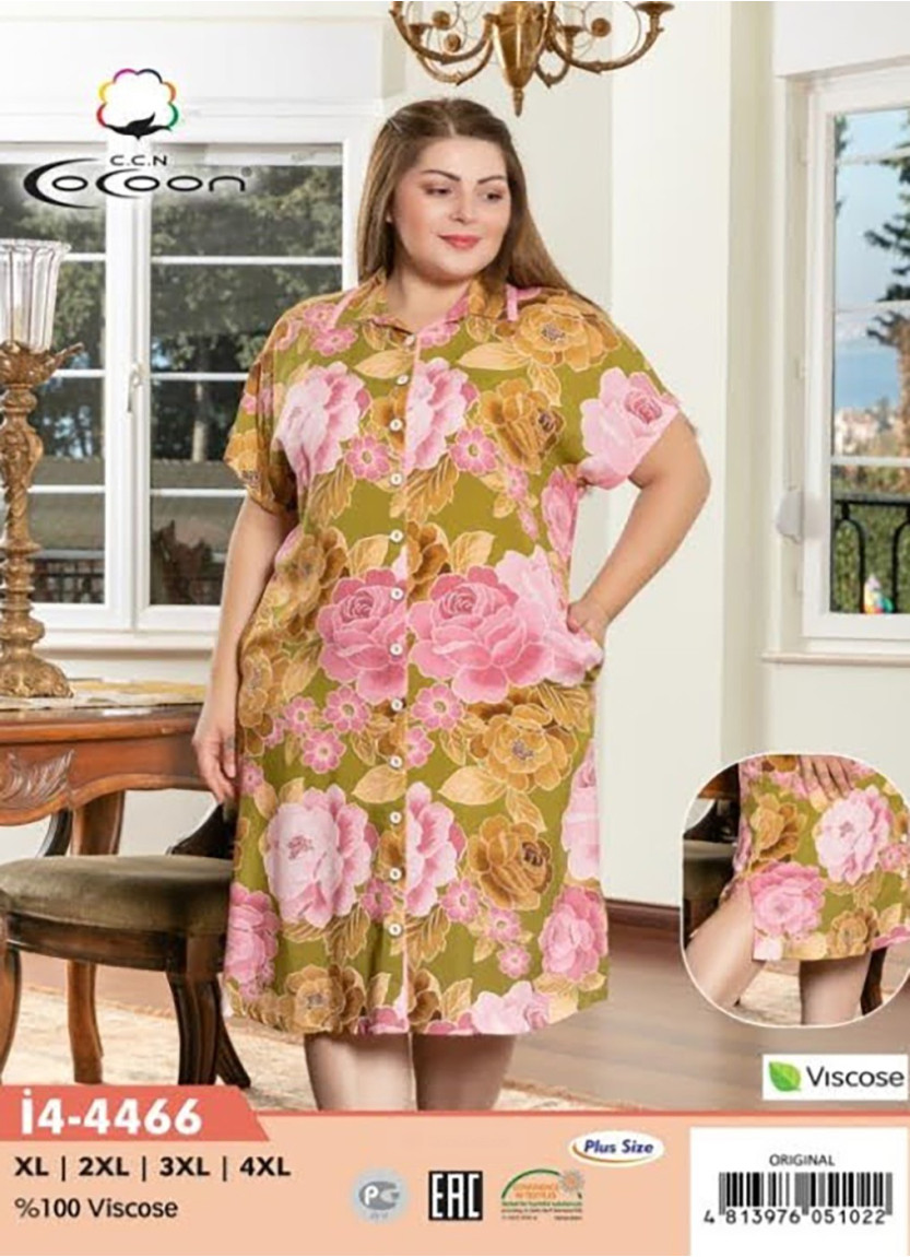 Халат Женский (XL+XXL+3XL+4XL) COCOON CCNİ4-4466_ORI — оптом для магазинов и бутиков