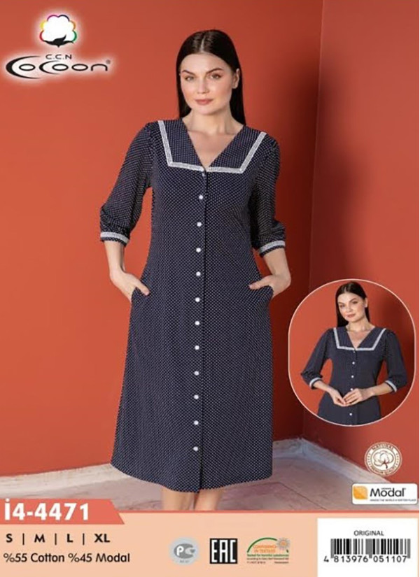 CCNİ4-4471_ORI Women's Robe (S+M+L+XL) — Turkish textile wholesale