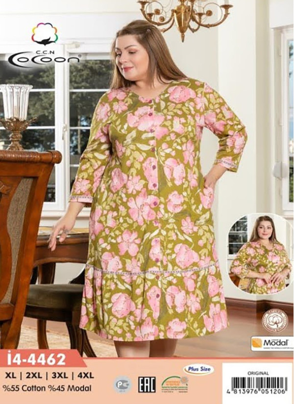 CCNİ4-4462_ORI Women's Robe (XL+XXL+3XL+4XL) — Istanbul wholesale supplier