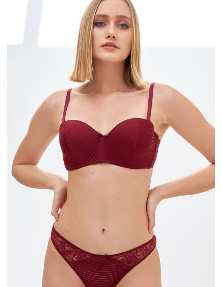 NBB 4691 BORDO Bra and Briefs Set — wholesale from Turkey