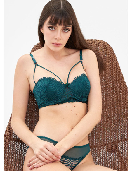 NBB 4742 Zümrüt Bra and Briefs Set — factory-direct from Turkey