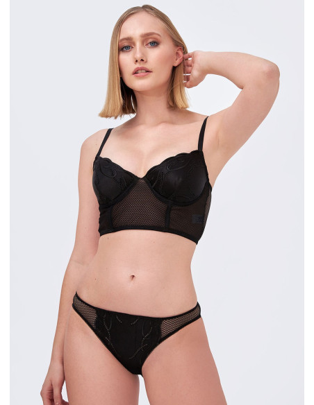 NBB 4761 SİYAH Bra and Briefs Set — Turkish factory wholesale