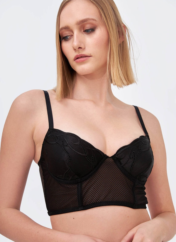 NBB 4761 SİYAH Bra and Briefs Set — Turkish factory wholesale 2