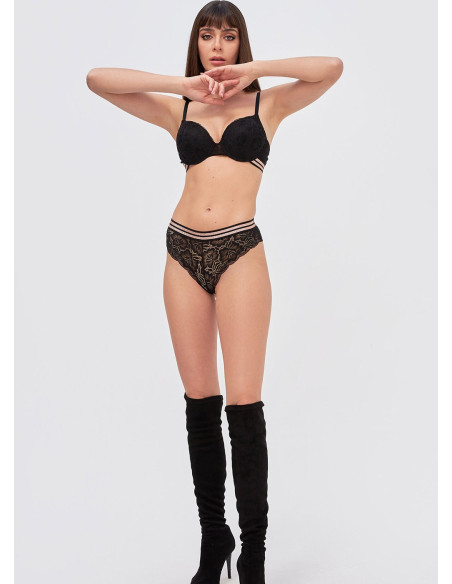 NBB 4791 SİYAH Bra and Briefs Set — Turkish factory wholesale