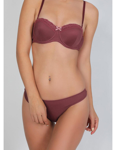 NBB 4615 GÜLKURUSU Bra and Briefs Set — direct Turkish factory supply