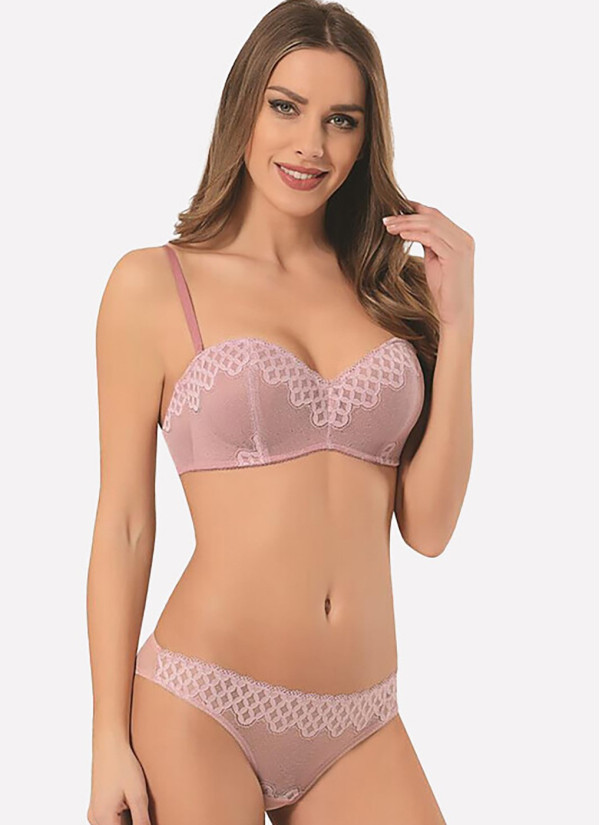 NBB 4645 GÜLKURUSU Bra and Briefs Set — factory-direct from Turkey