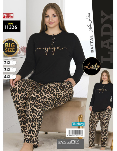 Женский Комплект с Брюками (2XL+3XL+4XL) Lady Lady 11326 Btl Uz — турецкий текстиль оптом