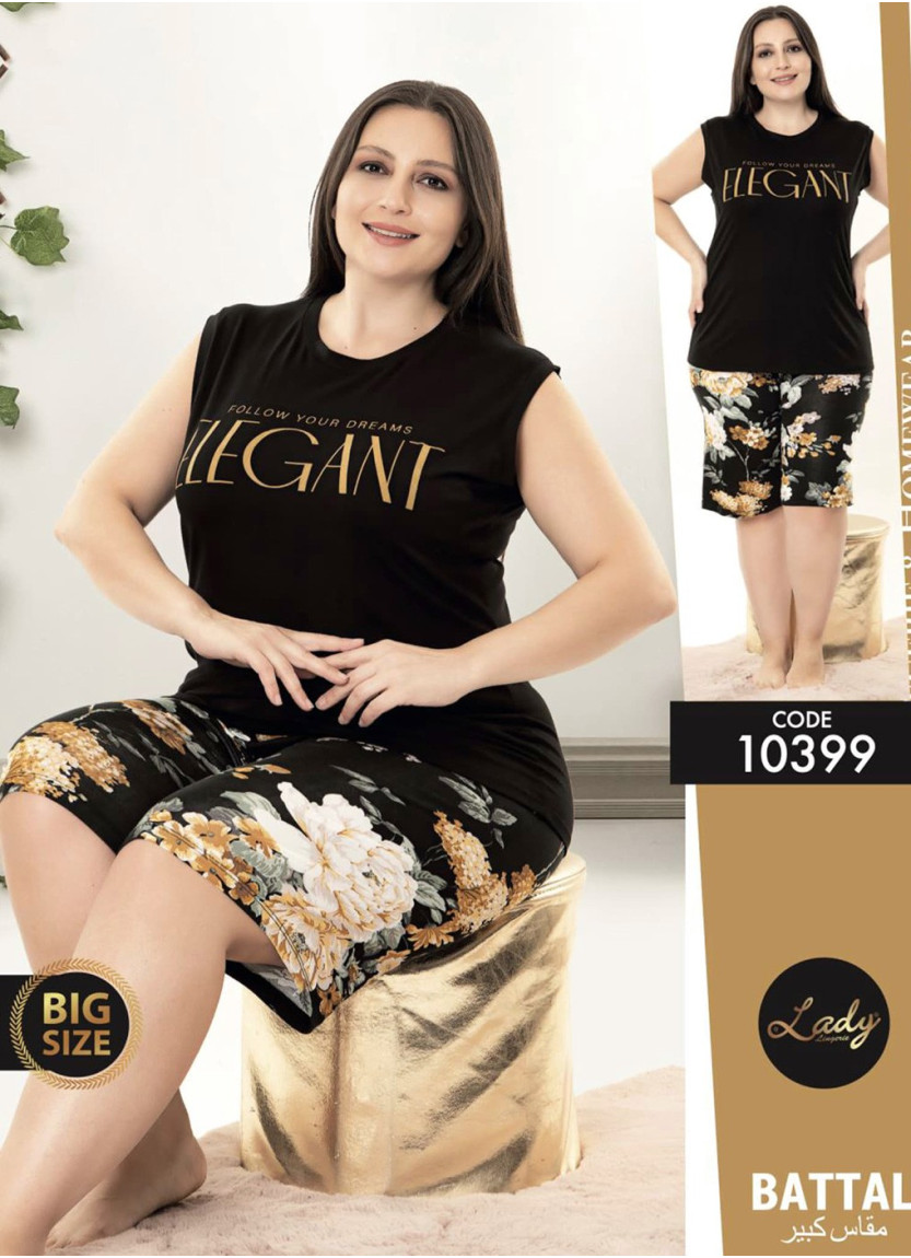 Женский Комплект с Шортами (2XL+3XL+4XL) Lady 10399 Lady BTL 10399 — купить оптом со Стамбула