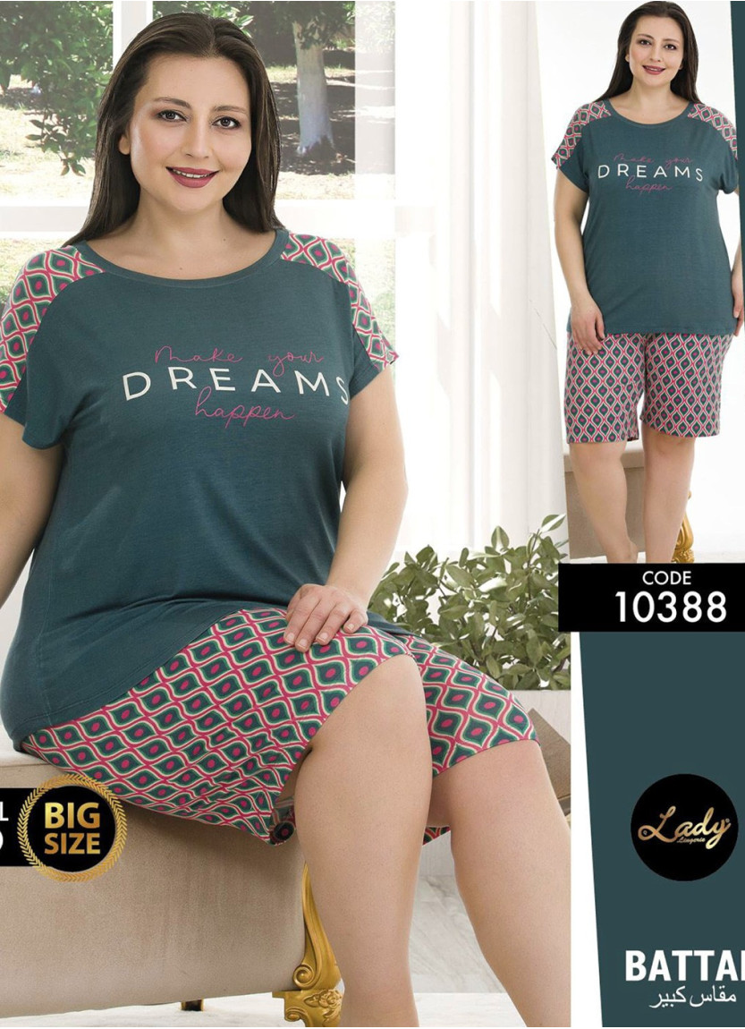 Женский Комплект с Шортами (2XL+3XL+4XL) Lady 10388 Lady BTL 10388 — купить оптом со Стамбула