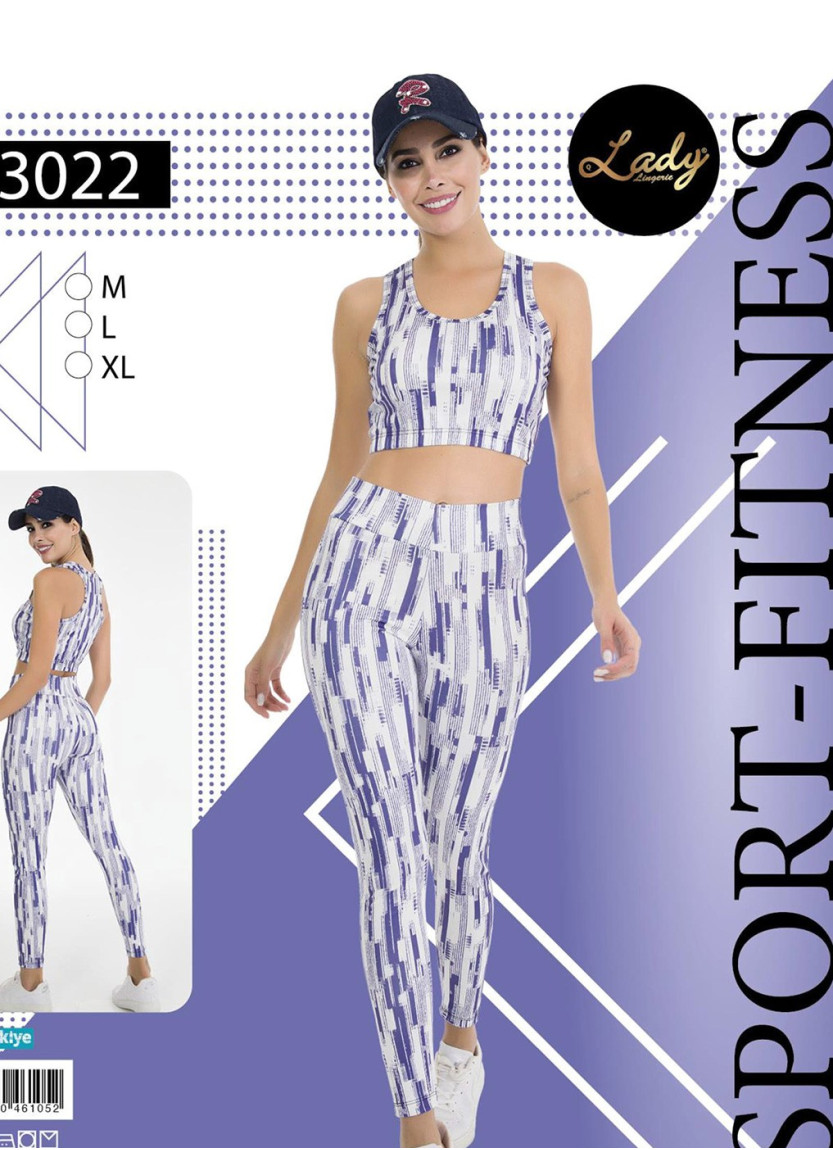 Женский Фитнес Спорт Комплект с Лосинами (M+L+XL) Lady Lady 3022 — турецкий текстиль оптом