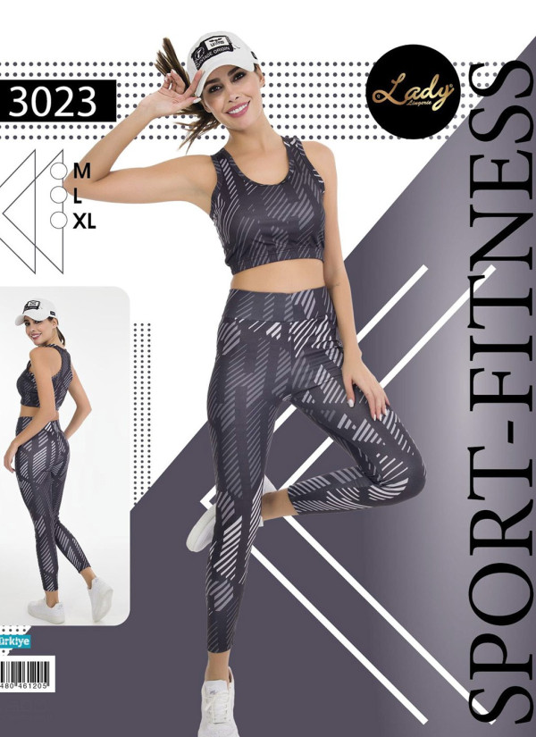 Женский Фитнес Спорт Комплект с Лосинами (M+L+XL) Lady Lady 3023 — оптом для магазинов и бутиков