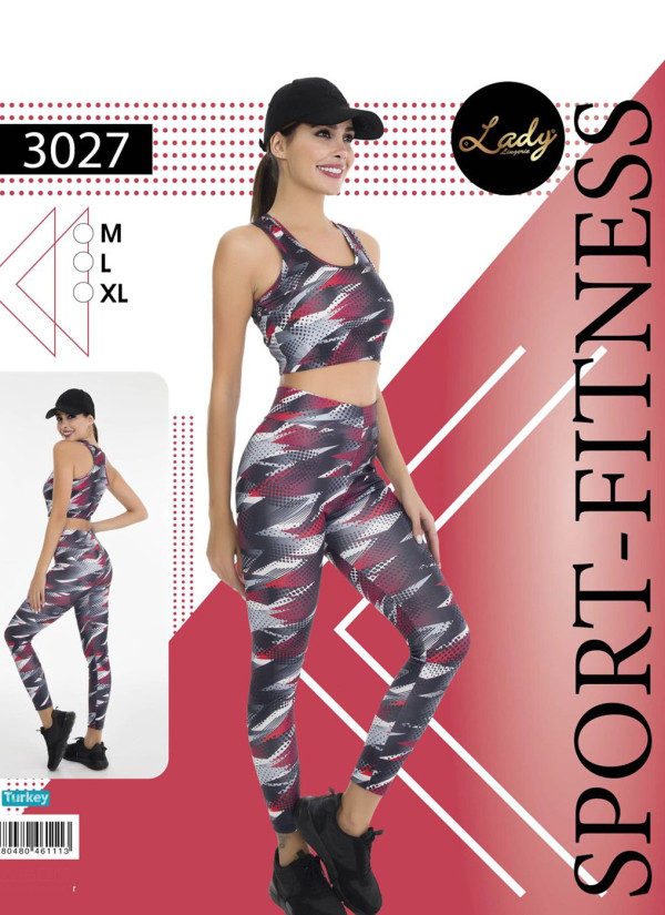 Женский Фитнес Спорт Комплект с Лосинами (M+L+XL) Lady Lady 3027 — оптом для магазинов и бутиков