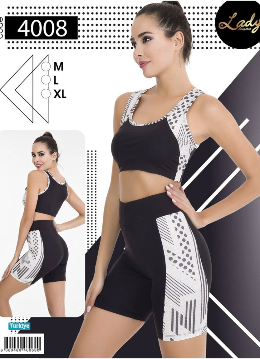Женский Фитнес Спорт Комплект с Шортами (M+L+XL) Lady Lady 4008 — оптом для магазинов и бутиков