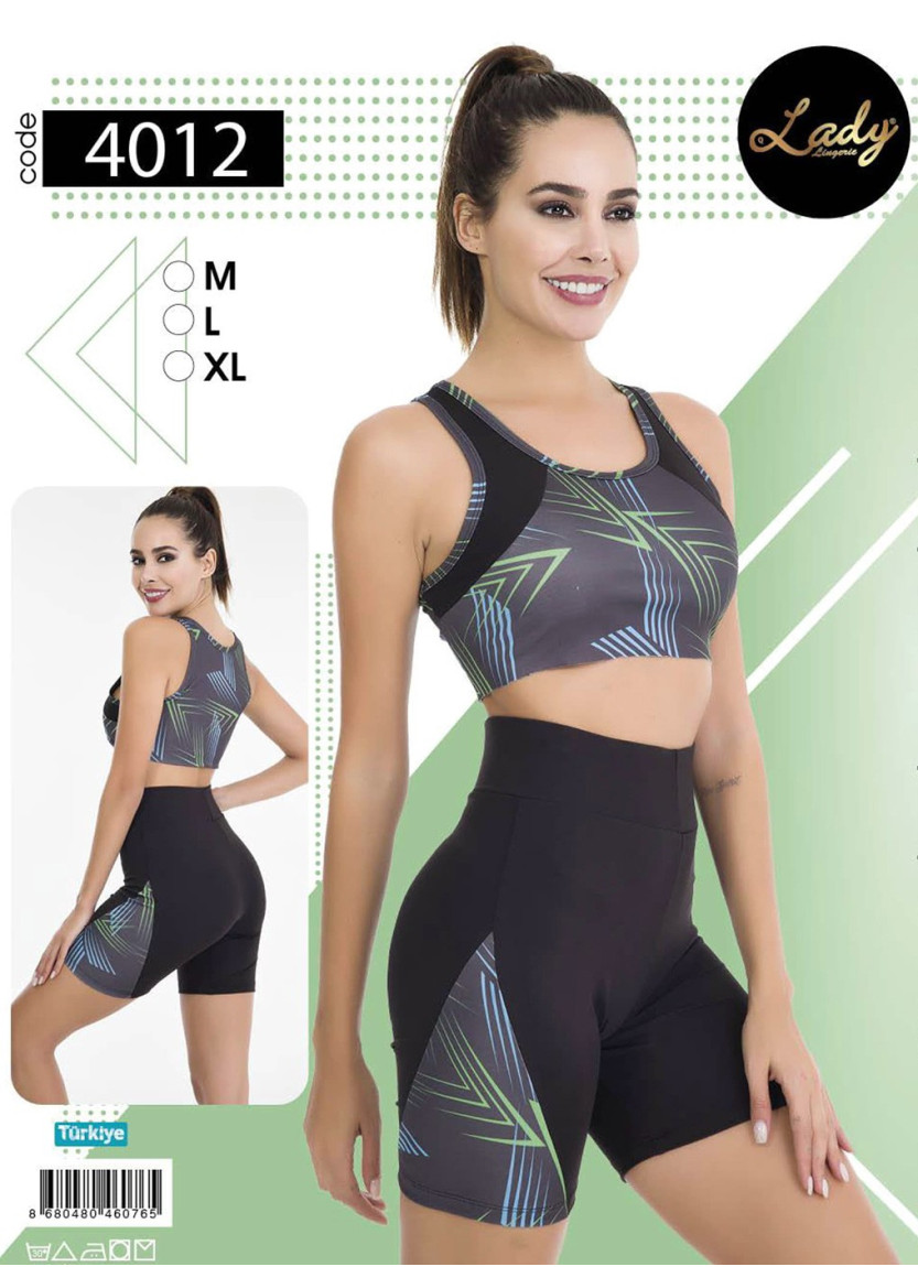 Женский Фитнес Спорт Комплект с Шортами (M+L+XL) Lady Lady 4012 — оптом для магазинов и бутиков