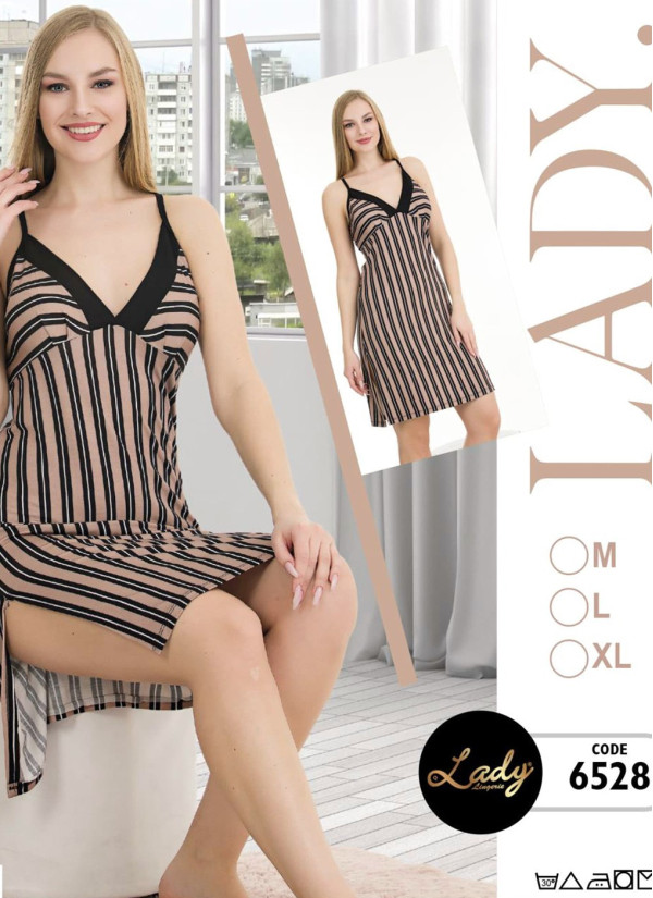 Lady 6528 Nightdress (M+L+XL) — Turkey wholesale collection