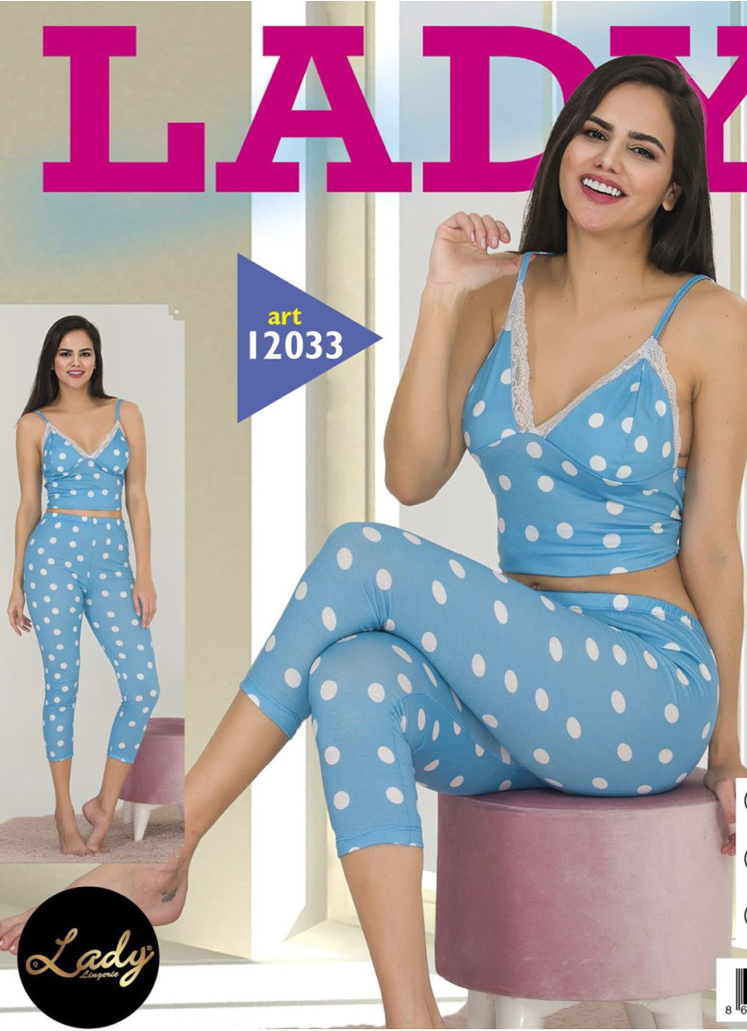 Lady 12033 Capri Homewear Set (M+L+XL) — direct Turkish factory supply