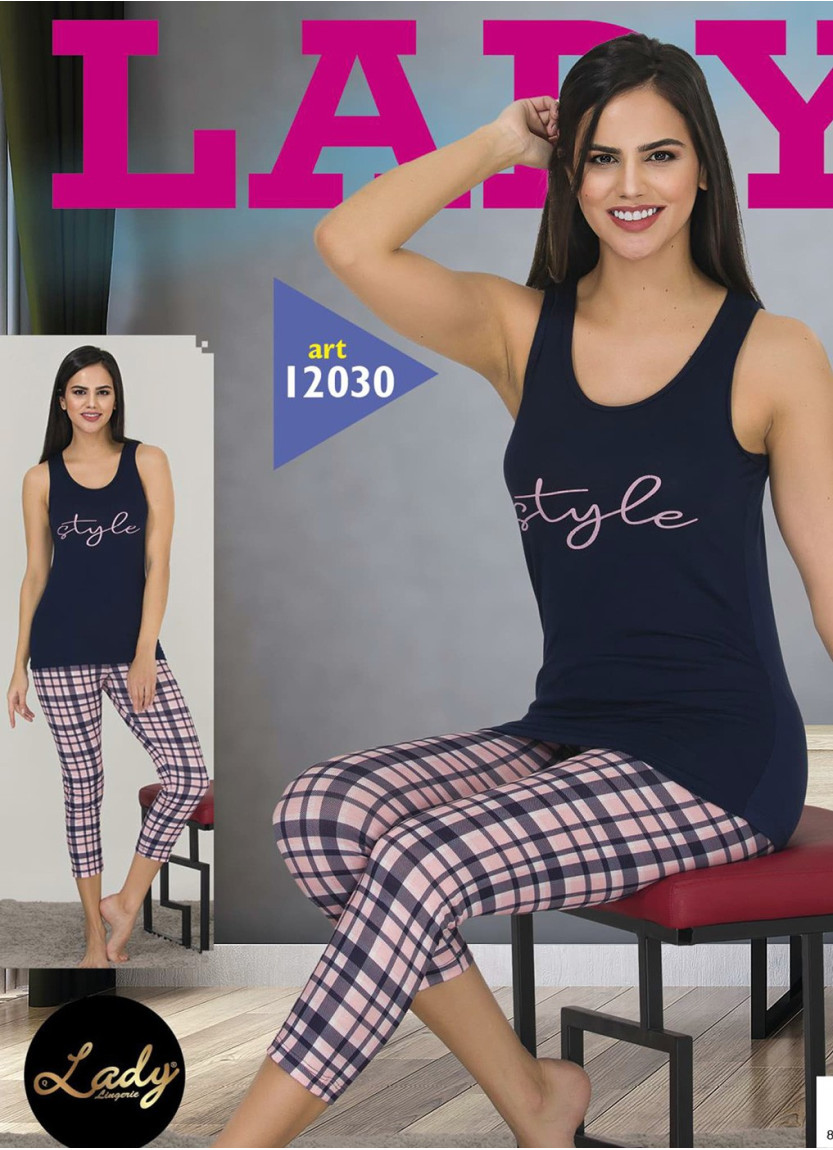 Lady 12030 Capri Homewear Set (M+L+XL) — wholesale from Turkey