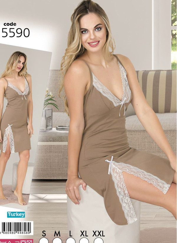 Lady 5590 Nightdress (S+M+L+XL+XXL) — factory-direct from Turkey