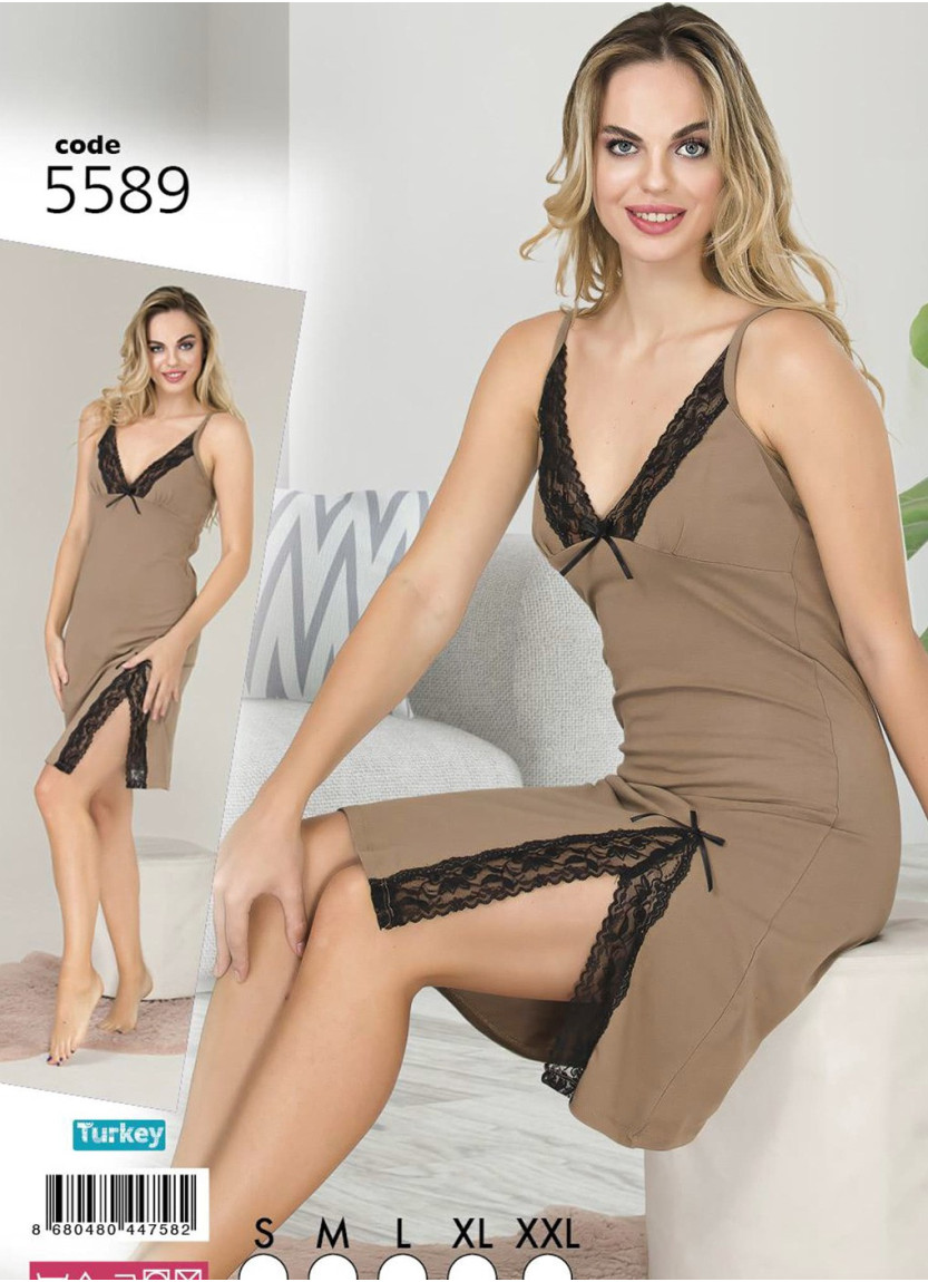 Lady 5589 Nightdress (S+M+L+XL+XXL) — Turkish textile wholesale