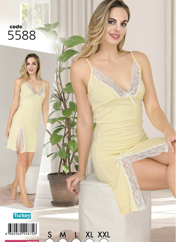 Lady 5588 Nightdress (S+M+L+XL+XXL) — direct Turkish factory supply