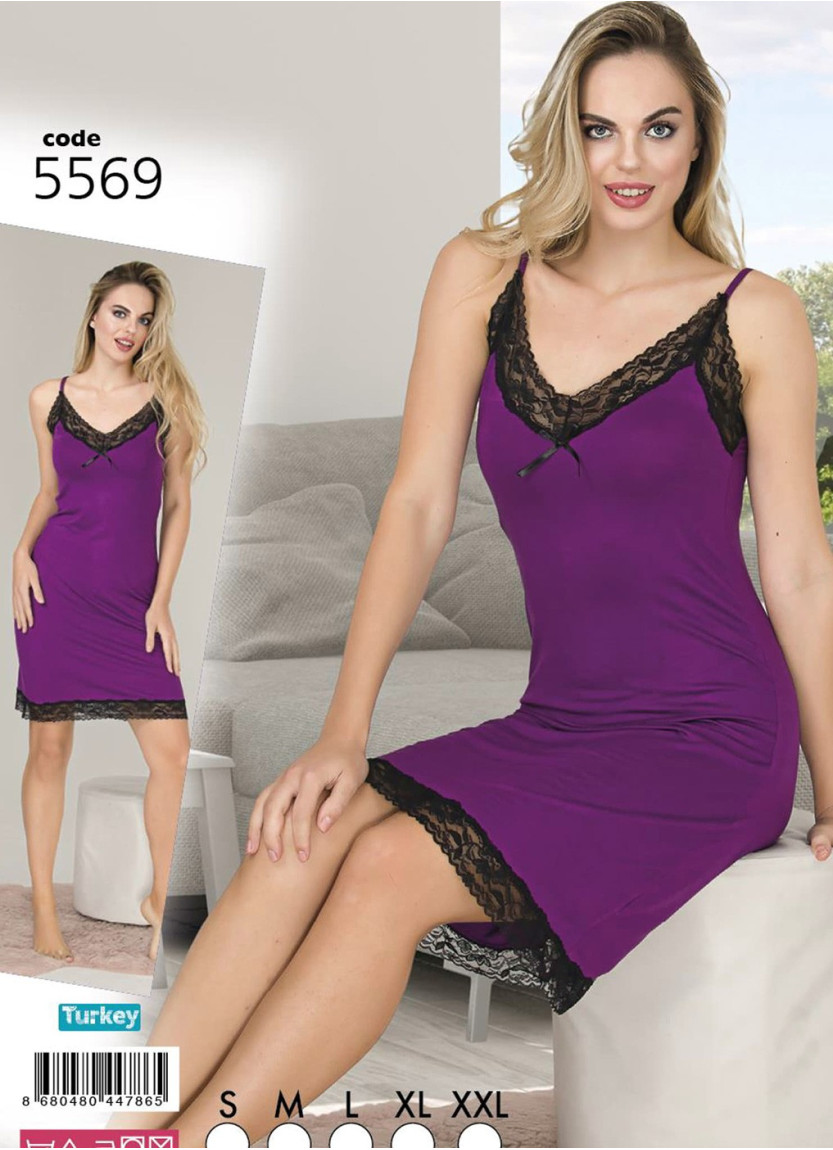 Lady 5569 Nightdress (S+M+L+XL+XXL) — Turkish textile wholesale