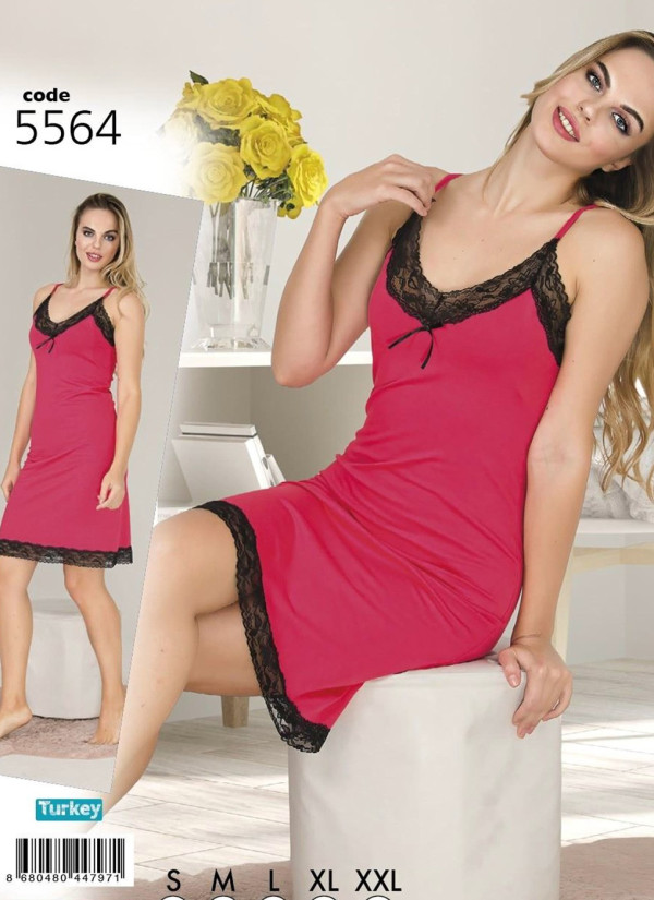 Lady 5564 Nightdress (S+M+L+XL+XXL) — factory-direct from Turkey