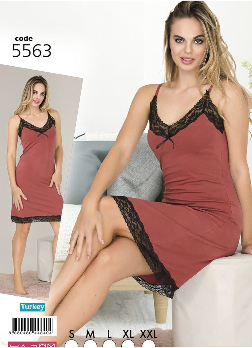 Lady 5563 Nightdress (S+M+L+XL+XXL) — Turkish textile wholesale