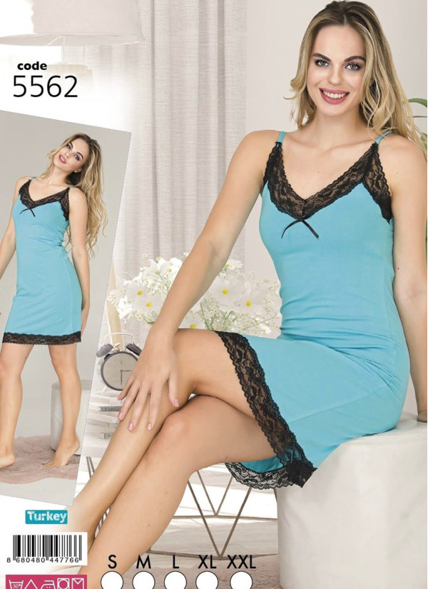 Lady 5562 Nightdress (S+M+L+XL+XXL) — direct Turkish factory supply