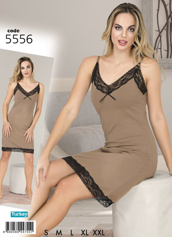 Lady 5556 Nightdress (S+M+L+XL+XXL) — direct Turkish factory supply