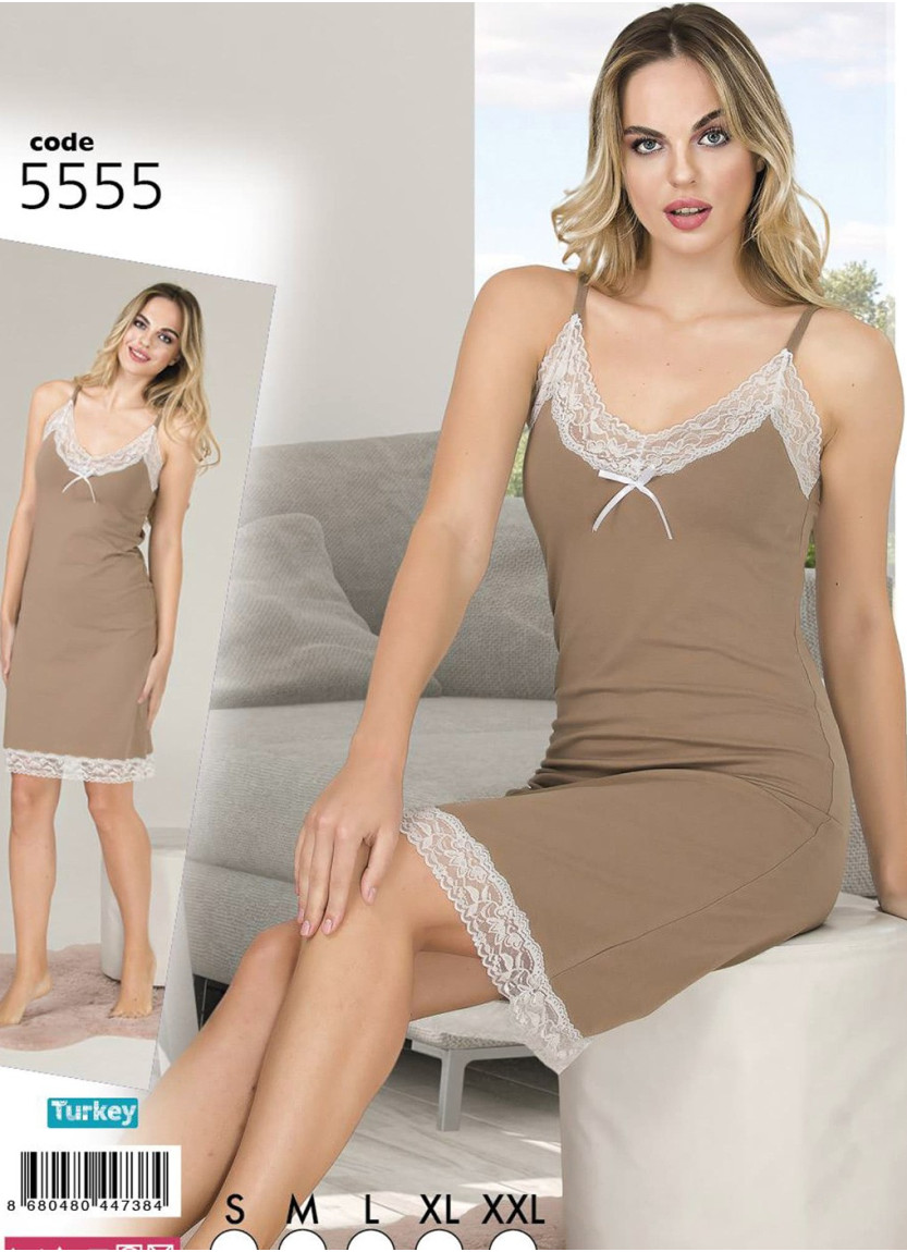 Lady 5555 Nightdress (S+M+L+XL+XXL) — wholesale from Turkey