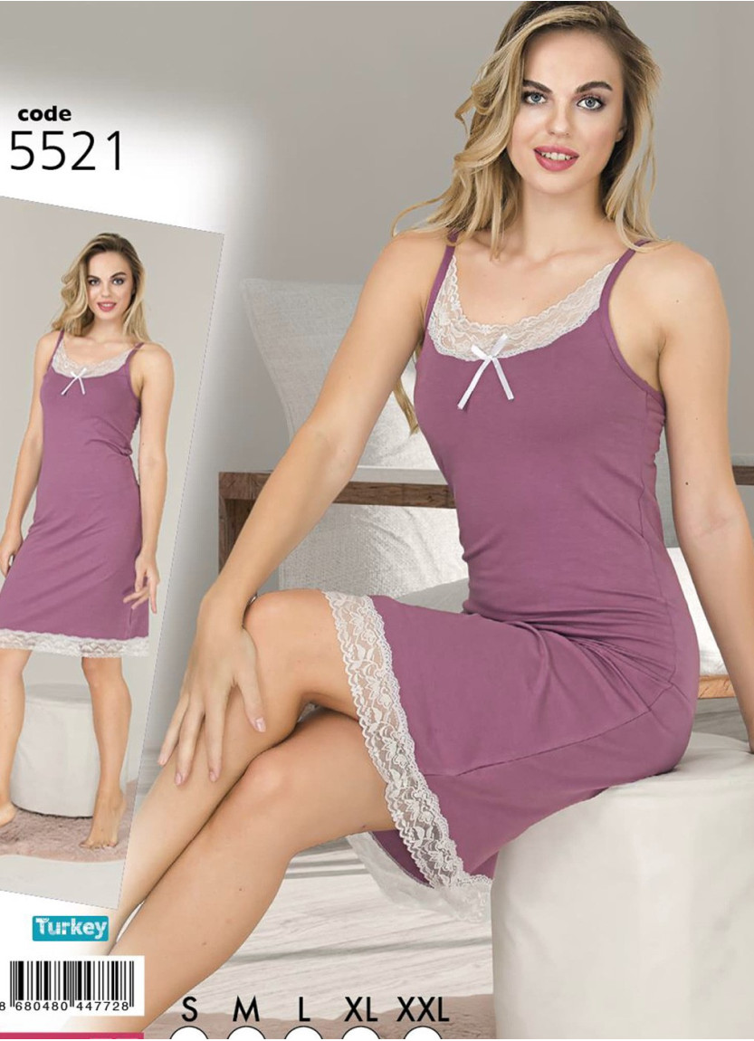 Lady 5521 Nightdress (S+M+L+XL+XXL) — wholesale from Turkey
