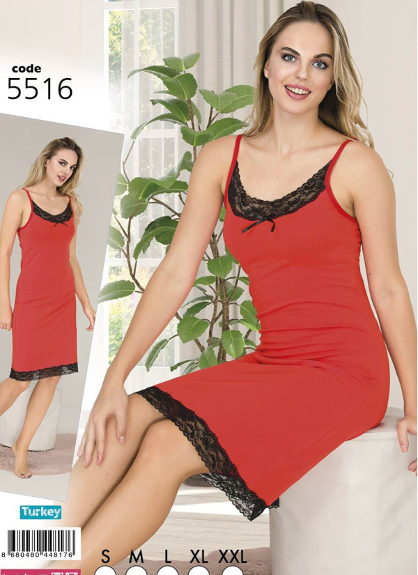 Lady 5516 Nightdress (S+M+L+XL+XXL) — factory-direct from Turkey