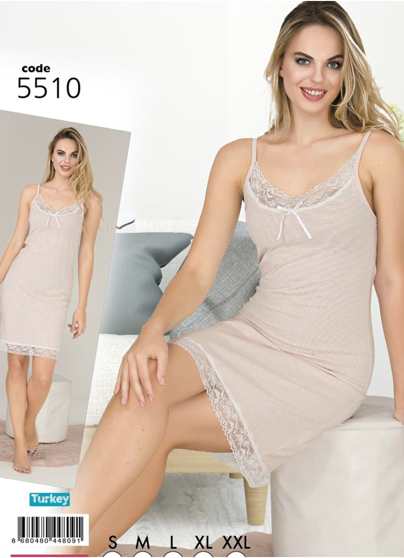 Lady 5510 Nightdress (S+M+L+XL+XXL) — Turkish textile wholesale