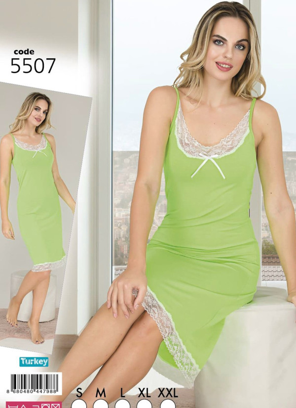 Lady 5507 Nightdress (S+M+L+XL+XXL) — factory-direct from Turkey