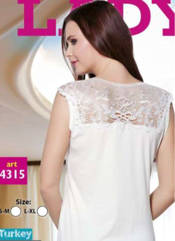Кофта Женская с гипюром (S/M+L/XL) Lady Lady 4315 — купить оптом из Турции