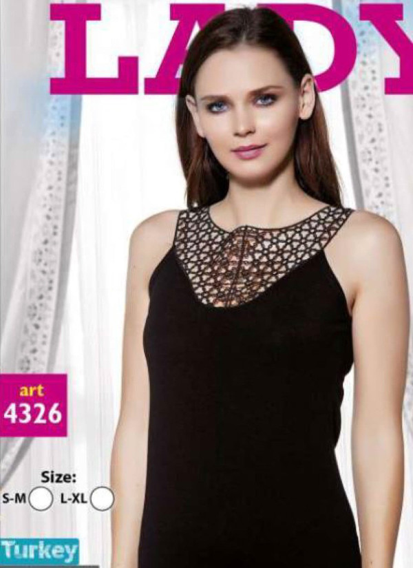 Кофта Женская с гипюром (S/M+L/XL) Lady Lady 4326 — оптом для магазинов и бутиков