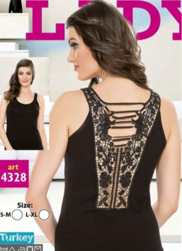 Кофта Женская с гипюром (S/M+L/XL) Lady Lady 4328 — оптовая поставка из Турции