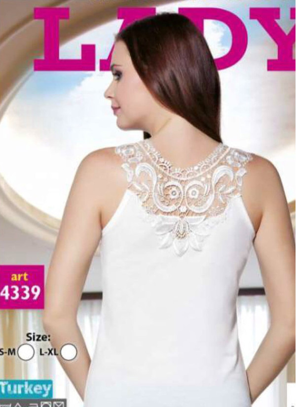 Кофта Женская с гипюром (S/M+L/XL) Lady Lady 4339 — купить оптом из Турции