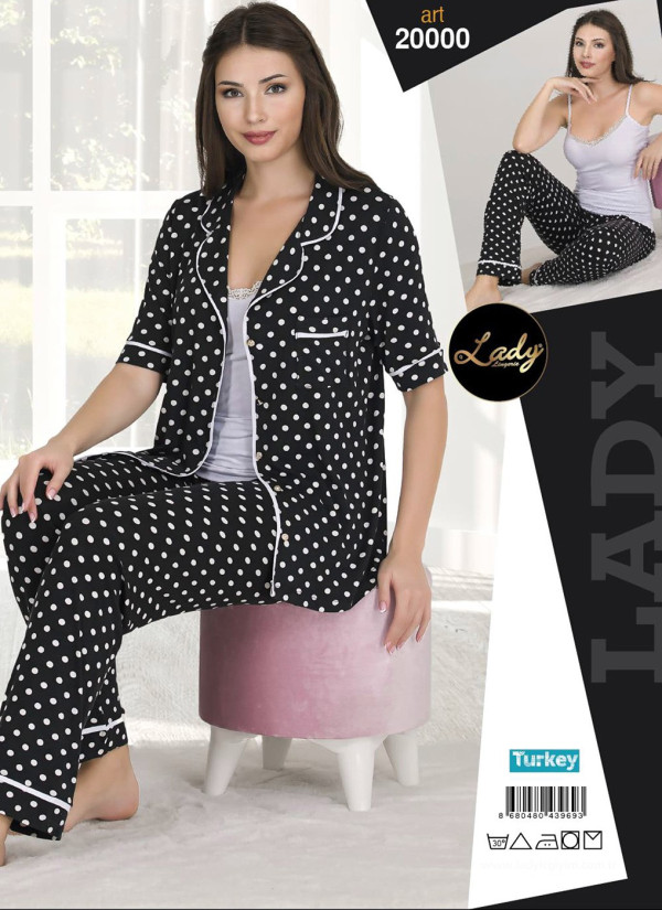 Lady 20000 Women's Pajama Set (M/L+L/XL) — wholesale from Turkey