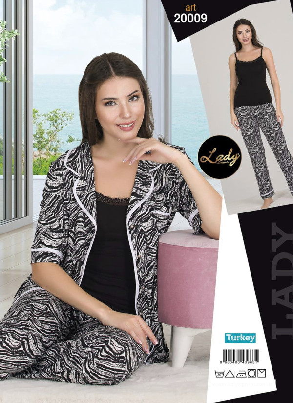 Lady 20009 Women's Pajama Set (M/L+L/XL) — factory-direct from Turkey