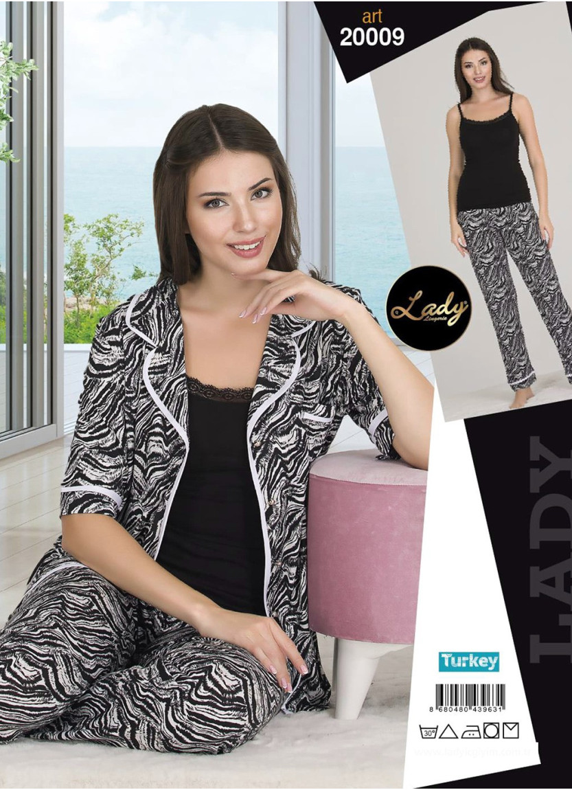 Lady 20009 Women's Pajama Set (M/L+L/XL) — factory-direct from Turkey